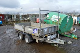 Ifor Williams TT105G 10 ft x 5 ft twin axle tipping trailer S/N: 456777 c/w remote control &