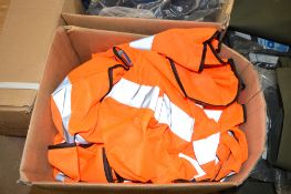 Box of Hi-Viz orange vests Size XL New & unused