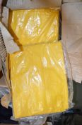 10 - Yellow 2 piece waterproof suits Size M New & unused