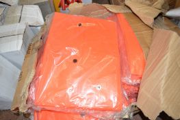 20 - Hi-Viz orange 2 piece waterproof suits Size M New & unused