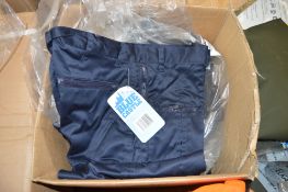 6 pairs of navy work trousers Size 30 New & unused