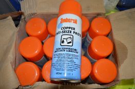 12 - 400ml copper anti seize spray aerosols New & unused