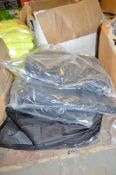 5 bags of various black kit bags New & unused