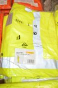 5 pairs of Hi-Viz yellow overalls Size L New & unused