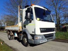 DAF 45-140 7.5 tonne tipper wagon Registration Number: RX07 HHY Date of Registration: 28/03/2007 MOT