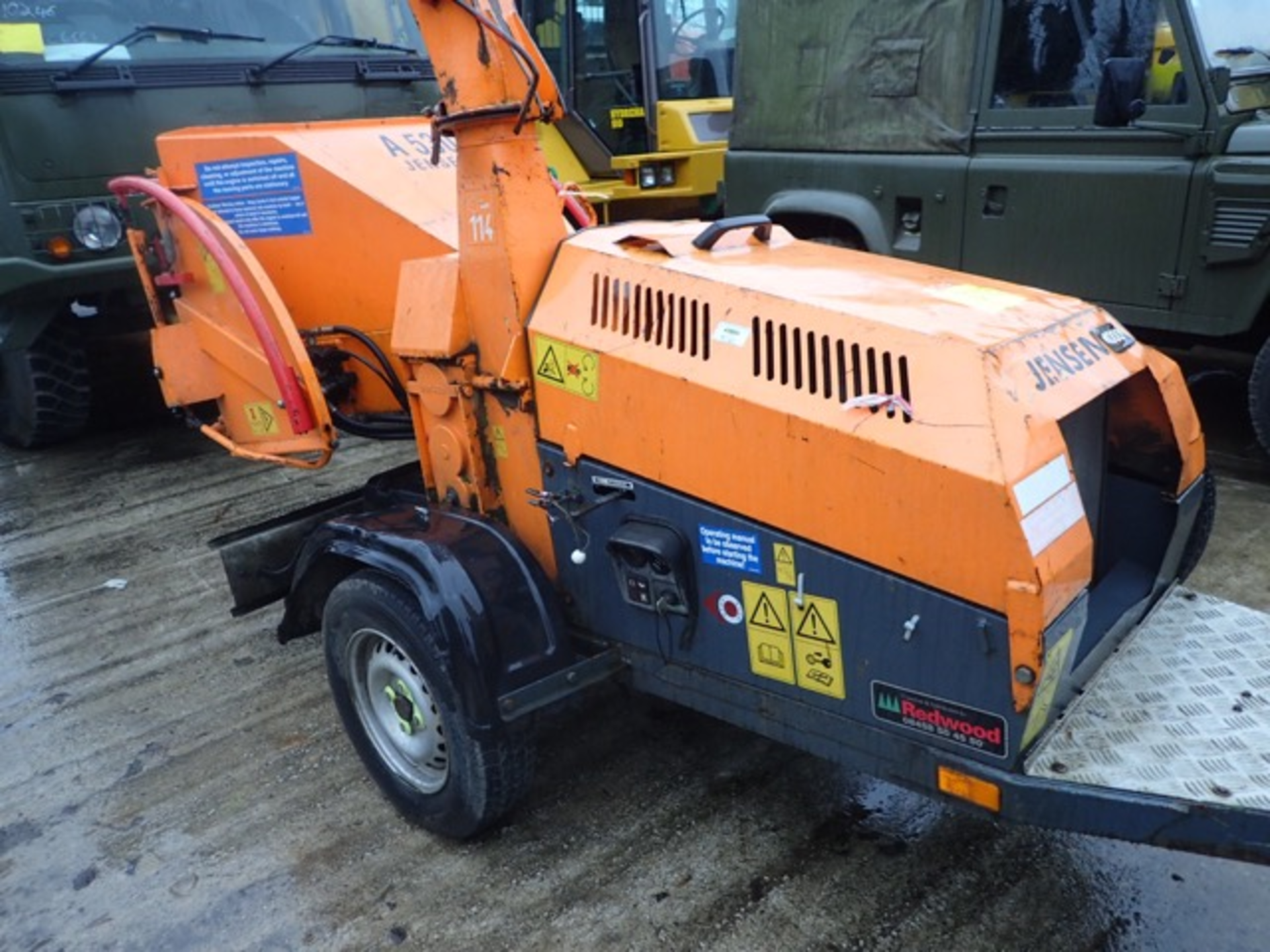 Jensen A530 diesel driven wood chipper Recorded Hours: 808 SKU 3720 - Image 5 of 6