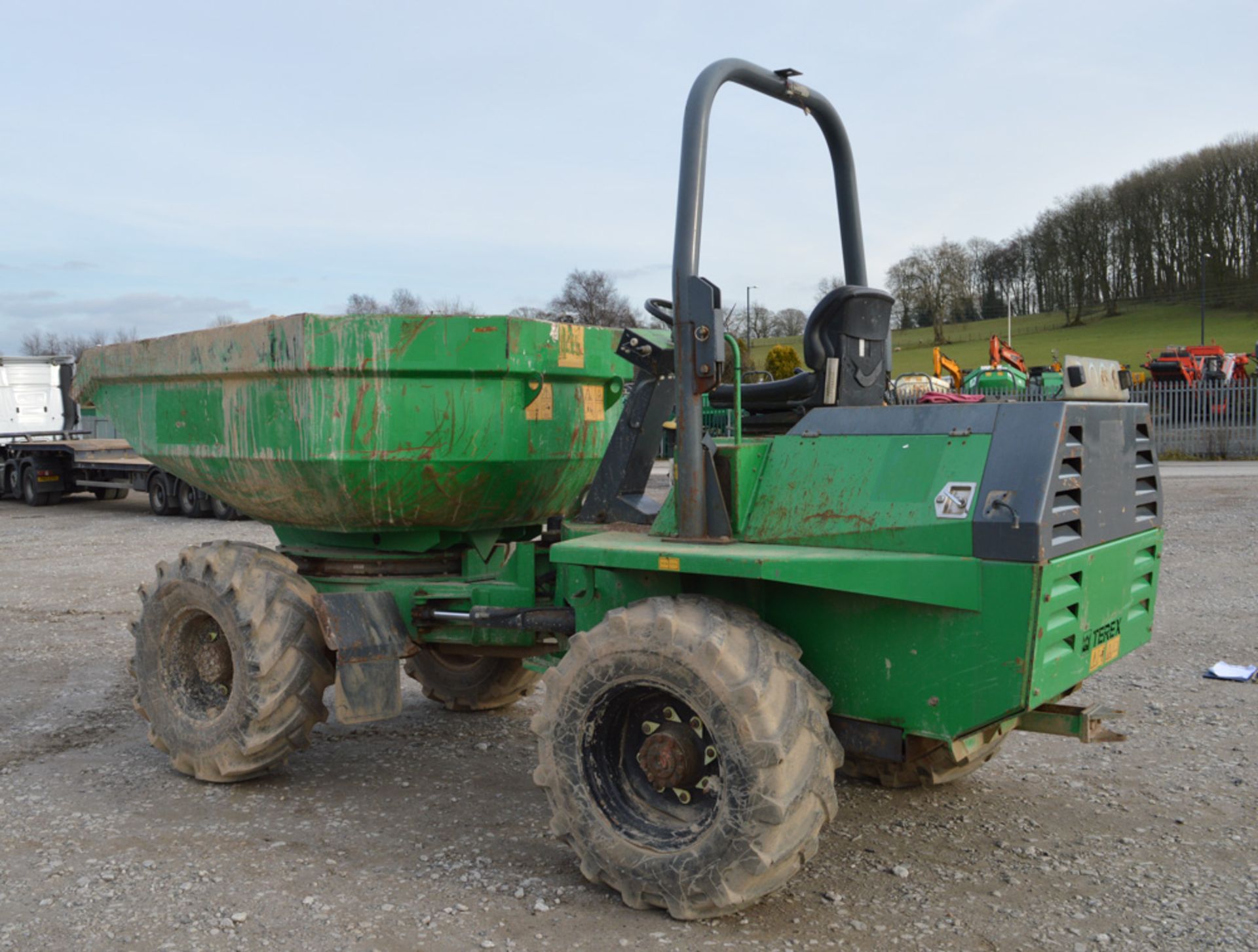 Benford Terex 6 tonne swivel skip dumper Year: 2007 S/N: E705FX388 Recorded Hours: 2519 A434400 - Image 3 of 12