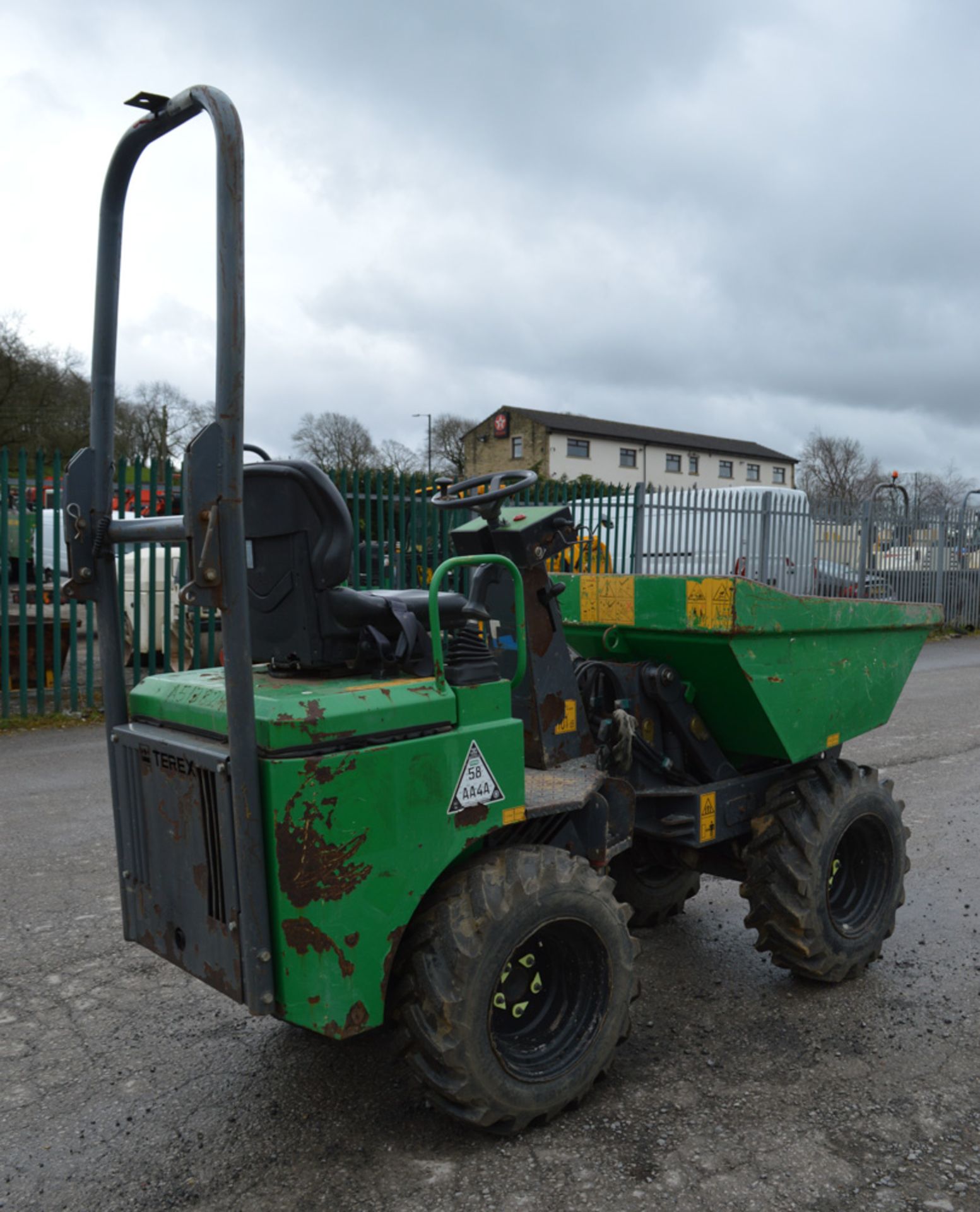 Benford Terex HD1000 1 tonne hi-tip dumper Year: 2008 S/N: E805FT375 Recorded Hours: 996 A513829 - Image 4 of 13