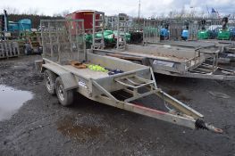 Indespension 8ft x 4ft twin axle plant trailer S/N: 076970 A451249