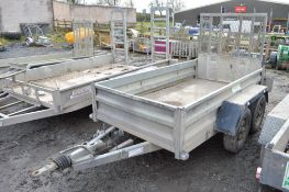 Indespension 8ft x 4ft twin axle plant trailer S/N: 0870834 N517820
