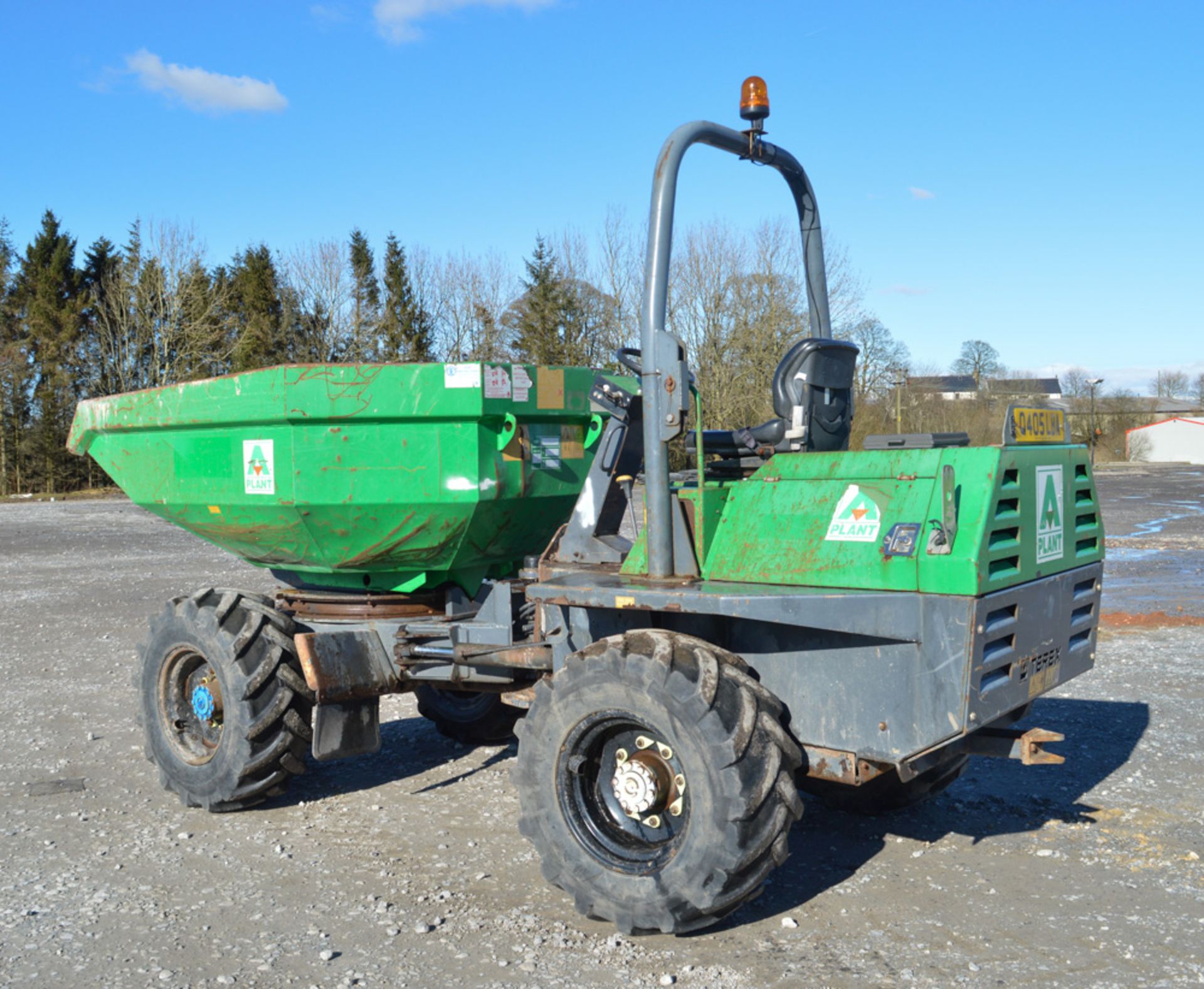 Benford Terex 6 tonne swivel skip dumper Year: 2007 S/N: E709FX675 Recorded Hours: 2175 A444223 - Image 2 of 11