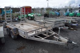 Indespension 10ft x 6ft twin axle plant trailer S/N: 101753 A555210