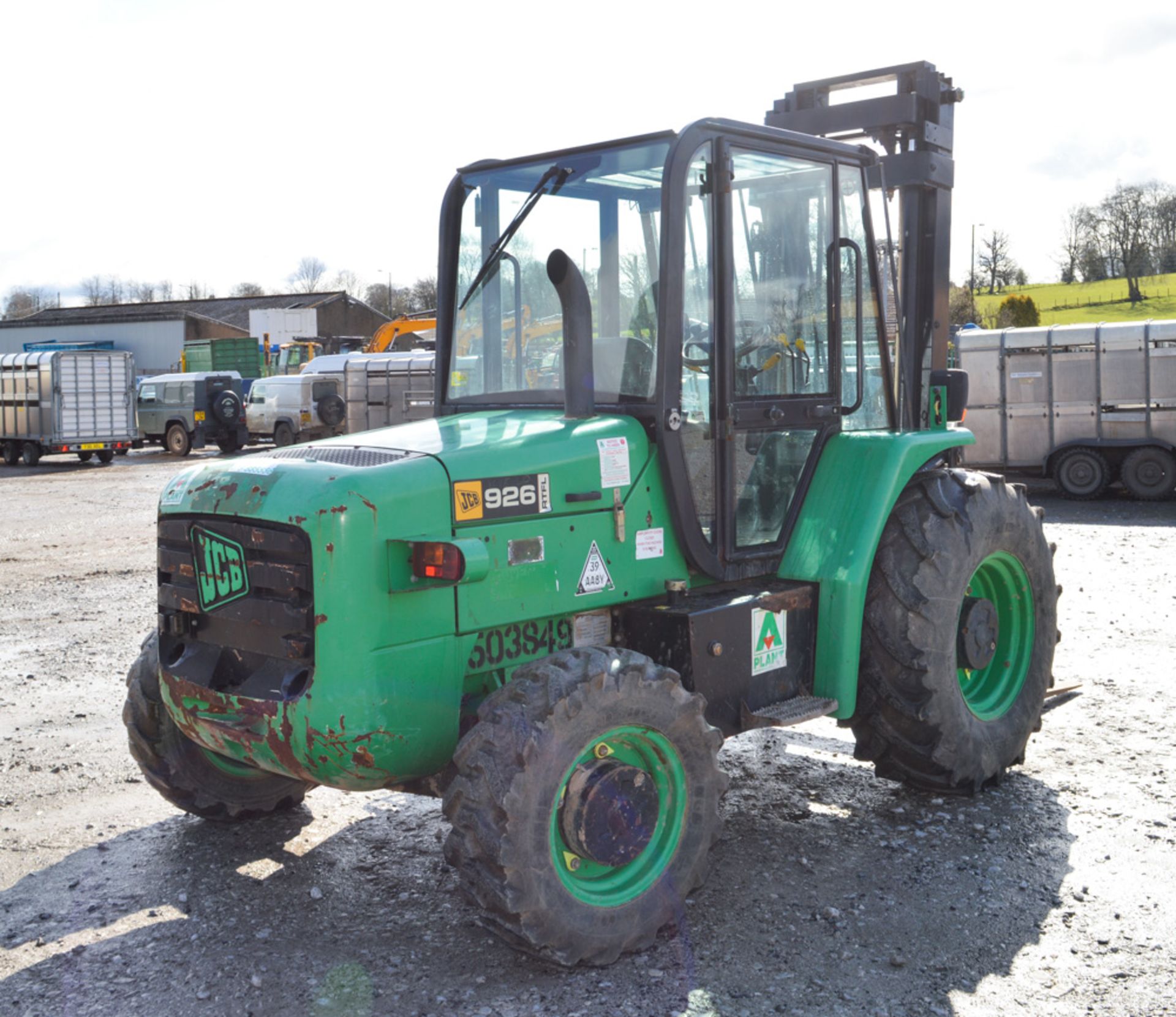 JCB 926 rough terrain fork lift truck Year: 2008 S/N: 1281489 Recorded Hours: 2188 A503849 - Image 3 of 12