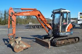 Kubota U45 4.8 tonne rubber tracked mini excavator Year: 2008 S/N:  Recorded Hours: 4183 blade,