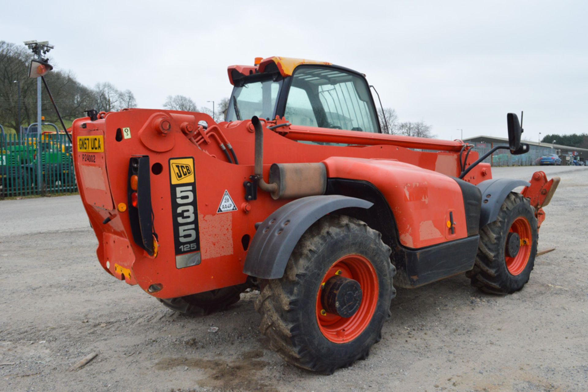 JCB 535-125 12.5 metre telescopic handler Year: 2008 S/N: 1425043 Recorded Hours: 5221 Rear camera - Image 3 of 13