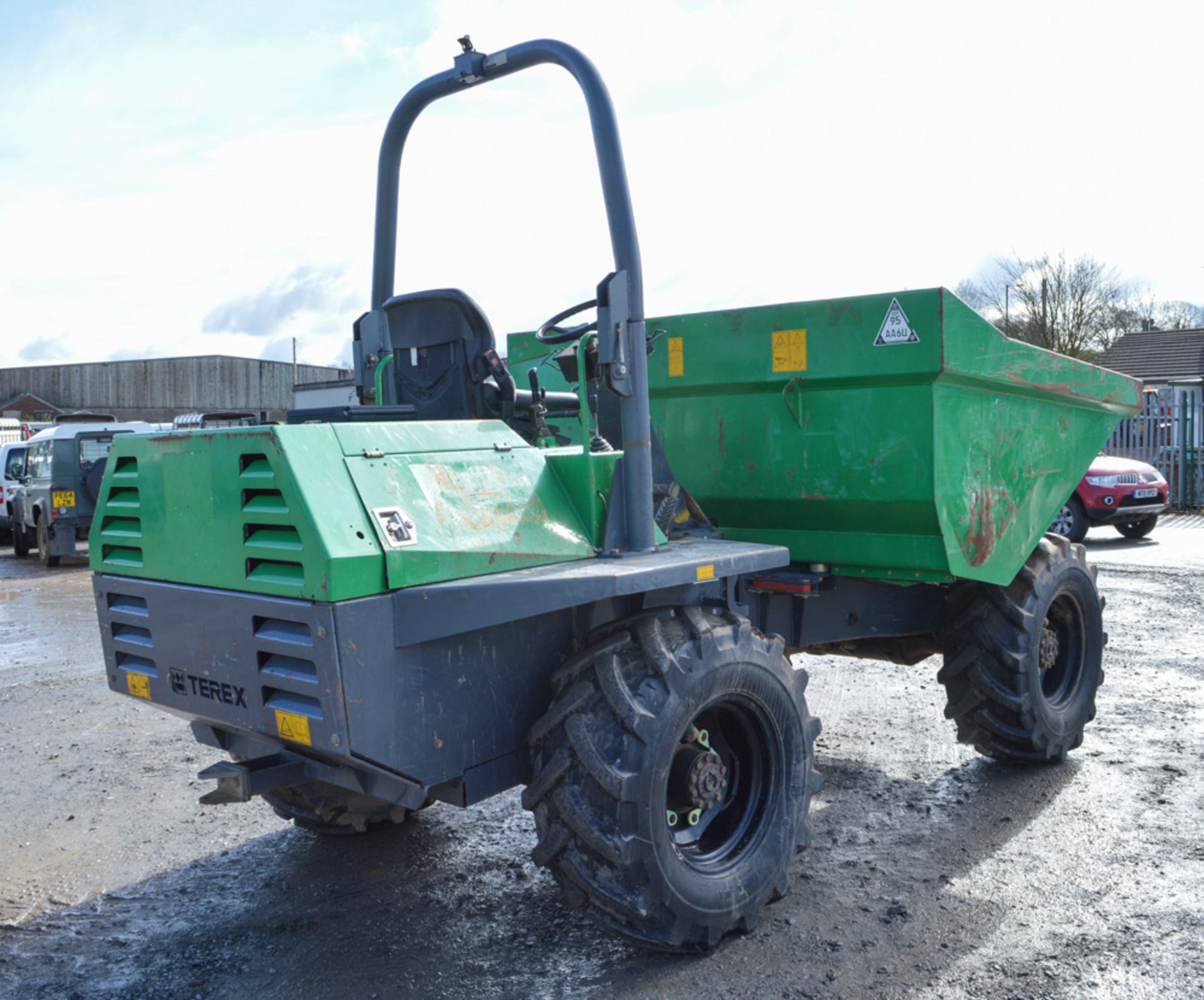 Benford Terex 6 tonne straight skip dumper Year: 2008 S/N: E804MS008 Recorded Hours: 1606 A504631 - Image 4 of 12