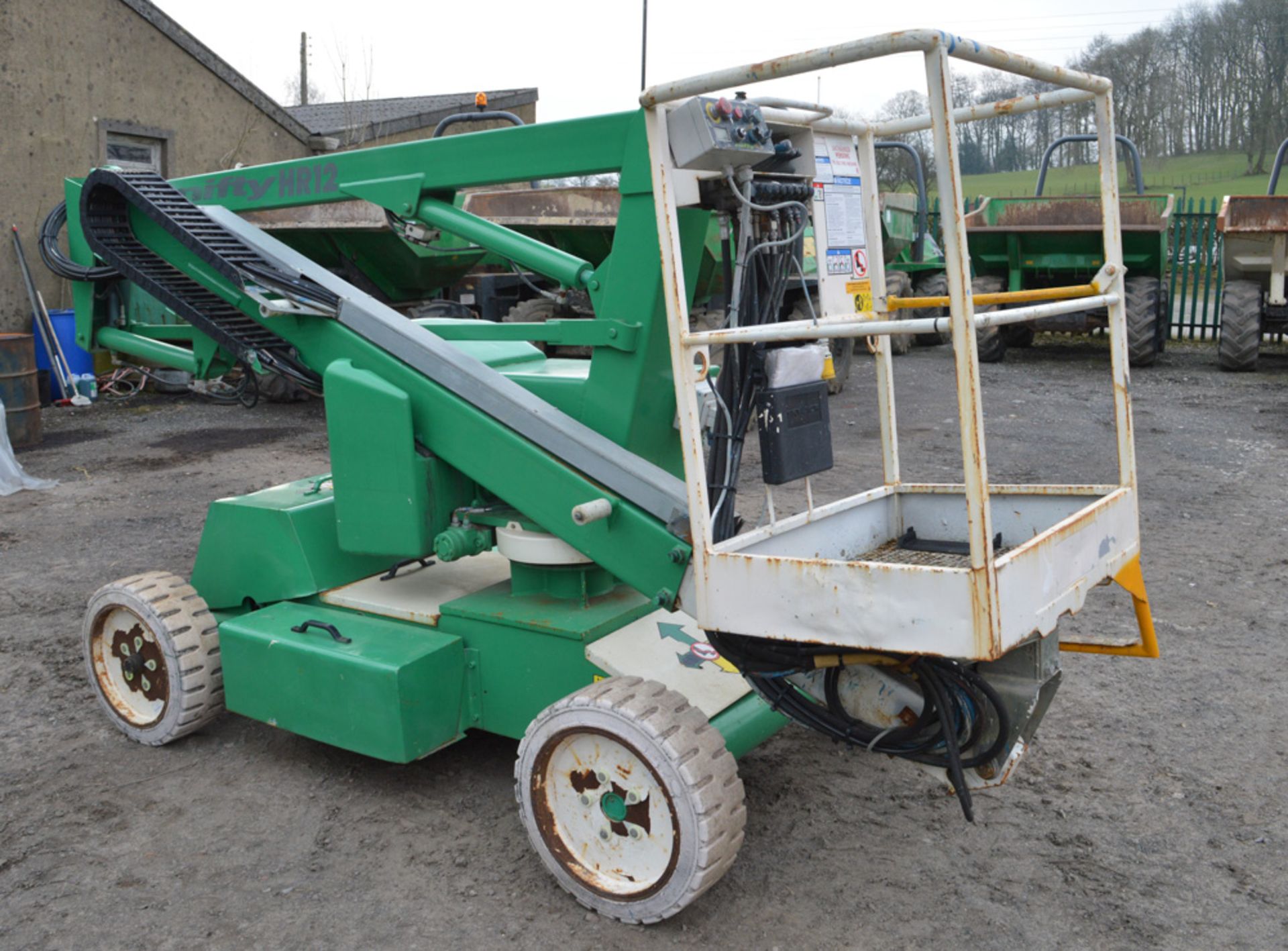 Nifty HR12 height rider 12 metre diesel/battery boom lift Year: 2008 S/N: 17701 A512398 - Image 2 of 5