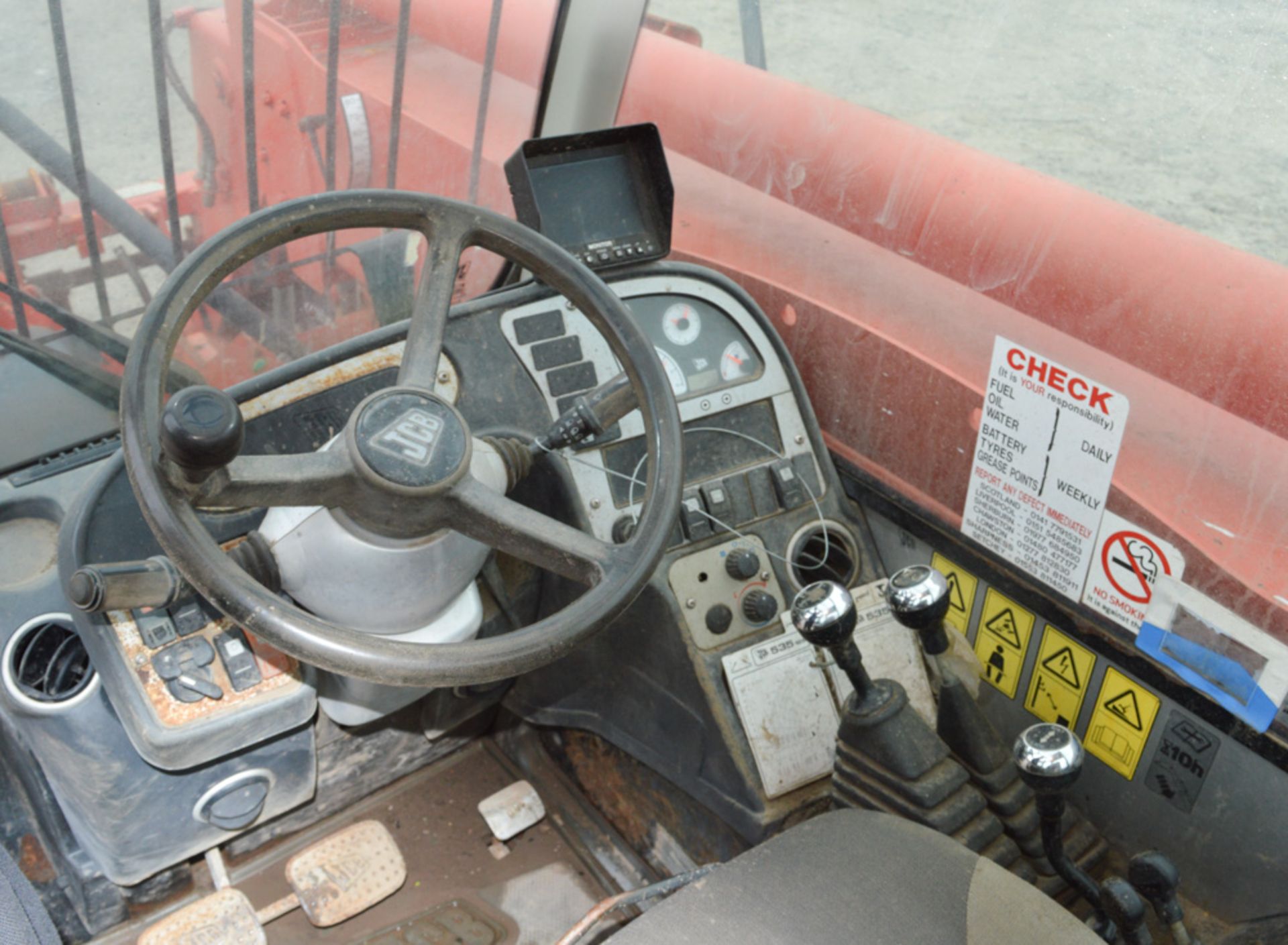 JCB 535-125 12.5 metre telescopic handler Year: 2008 S/N: 1425043 Recorded Hours: 5221 Rear camera - Image 13 of 13