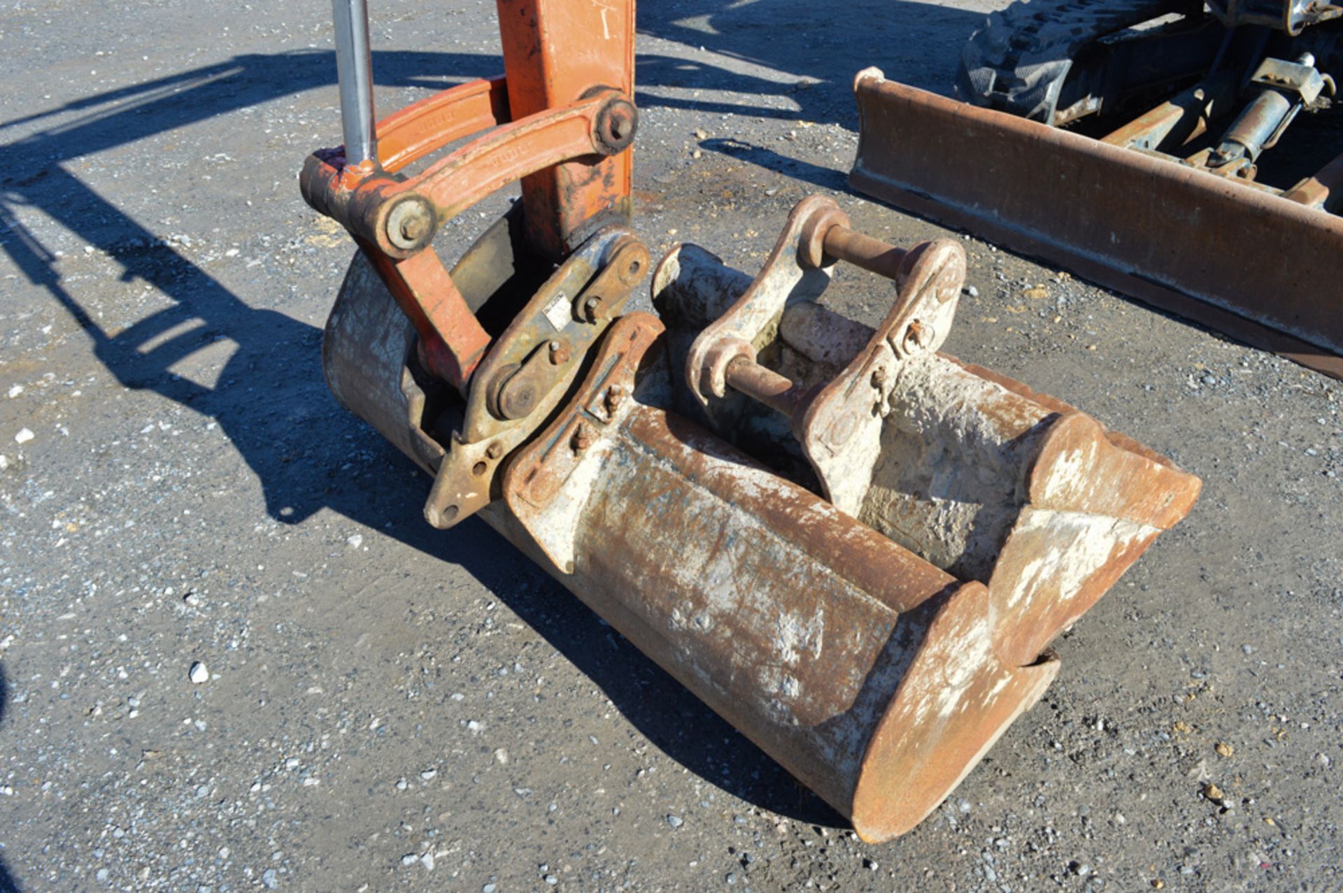 Kubota U45 4.8 tonne rubber tracked mini excavator Year: 2008 S/N:  Recorded Hours: 4183 blade, - Image 7 of 12