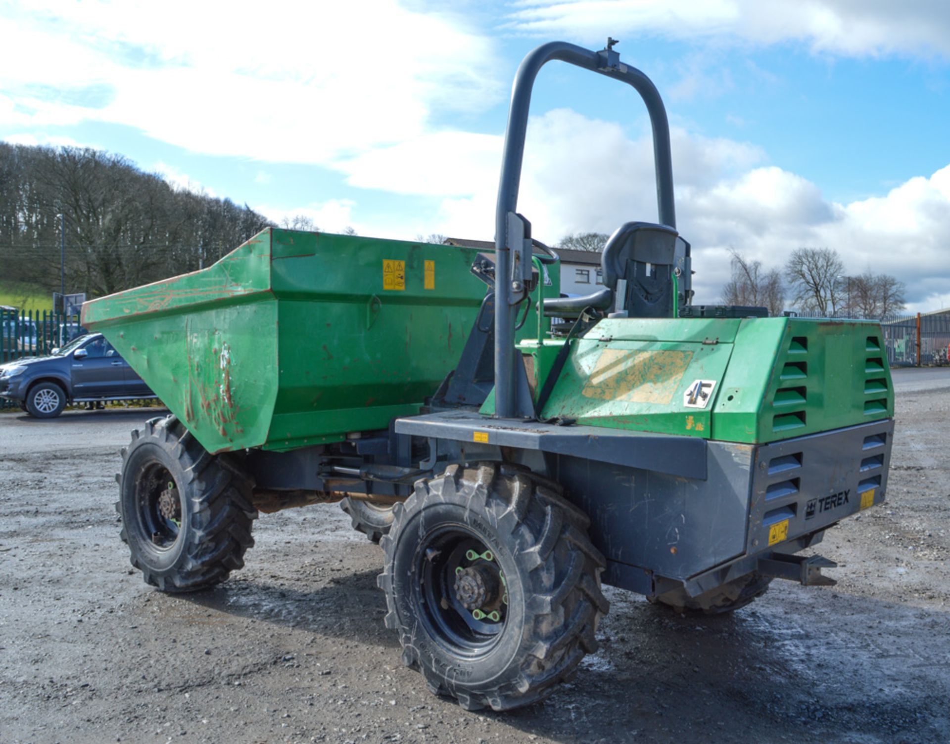 Benford Terex 6 tonne straight skip dumper Year: 2008 S/N: E804MS008 Recorded Hours: 1606 A504631 - Image 3 of 12