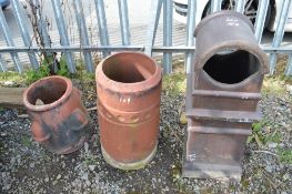 3 - chimney pots **No VAT on hammer price but VAT will be charged on the Buyers Premium**