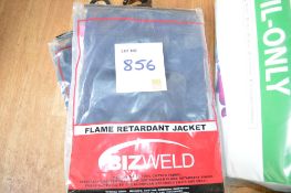 4 - Bizweld flame retardant jackets (various sizes) Unused