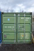 20 ft x 8 ft steel shipping container S/N: JS0512578 Contents not included and cabin will only be