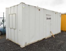 20 ft x 8 ft steel anti-vandal office unit S/N: 25443-1 c/w keys **Please note there are no