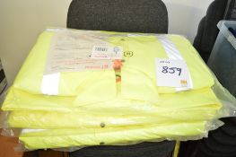 4 - B-Seen hi-viz yellow jackets (various sizes) Unused