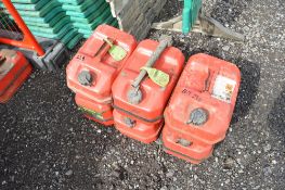 6 - 10 litre steel fuel cans