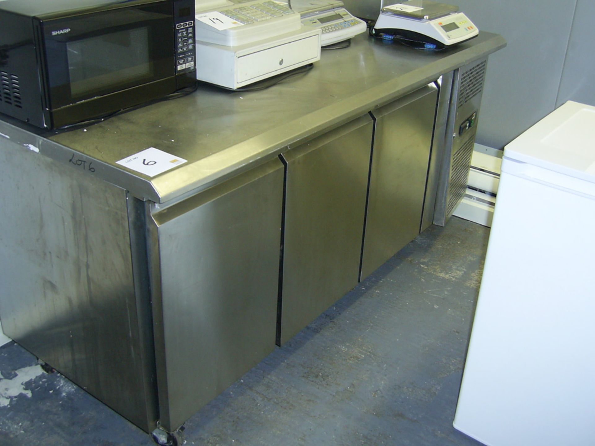 Parry RCF3 stainless steel 3 door freezer 1800mm wide