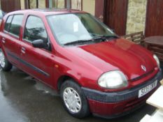 Renault Clio RT 5 door hatchback car Registration Number: S139 KKV Date of Registration: 28/08/