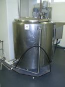 Stainless steel pasturiser Approx 2000mm x 1300mm c/w Sheer mixer