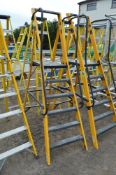 Youngman megastep fibreglass/aluminium 6 tread step ladder MEGS001H