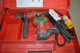 Hilti TE6S 110v SDS rotary hammer drill c/w carry case BETE6S0140H