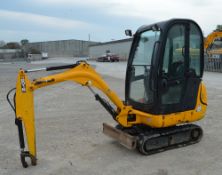 JCB 801.6 1.5 tonne rubber tracked mini excavator Year: 2011 S/N: 1703906 Recorded Hours: 1723