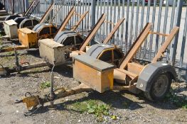 Pedestrian roller trailer