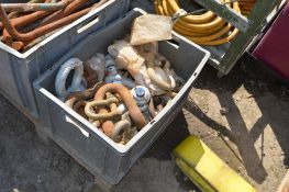 Box of large shackles