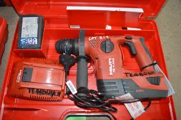 Hilti TE4-A22 cordless SDS rotary hammer drill c/w carry case, 2 batteries & charger TE4B06H