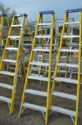 Youngman fibreglass/aluminium 8 tread step ladder FS8275H