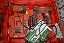 Hilti SID 144A cordless screwgun c/w carry case, 2 batteries & charger BEBIS001H