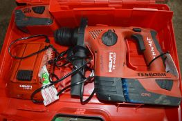 Hilti TE4-A22 cordless SDS rotary hammer drill c/w carry case, 2 batteries & charger TE4B03H