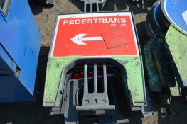 6 - Pedestrians plastic road signs