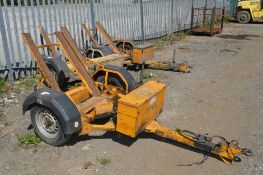 Pedestrian roller trailer