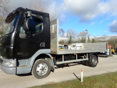 DAF LF45-160 7.5 tonne flat bed wagon Registration Number: AY06 AWU Date of Registration: 01/03/2006