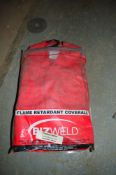 2 - Bizweld red flame retardant overalls Size S New & unused