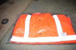 Hi-Viz orange winter jacket Size XL New & unused