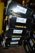 6 - pairs of Trucker black safety boots/shoes Size 5 New & unused