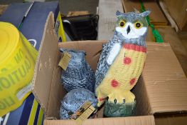 4 - Defenders dummy owl bird deterents New & unused