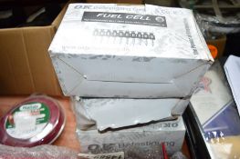 3 - boxes of fuel cell & nail strips New & unused